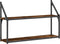 vidaXL - Wandrek - 2-laags - 80x21x51 - cm - bewerkt - hout - gerookt - eikenkleurig