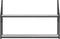 vidaXL - Wandrek - 2-laags - 80x21x51 - cm - bewerkt - hout - grijs - sonoma - eiken