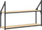 vidaXL - Wandrek - 2-laags - 80x21x51 - cm - bewerkt - hout - sonoma - eikenkleurig