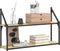 vidaXL - Wandrek - 2-laags - 80x21x51 - cm - bewerkt - hout - sonoma - eikenkleurig