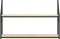 vidaXL - Wandrek - 2-laags - 80x21x51 - cm - bewerkt - hout - sonoma - eikenkleurig