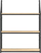 vidaXL - Wandrek - 3-laags - 60x21x78,5 - cm - bewerkt - hout - sonoma - eikenkleurig