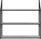 vidaXL - Wandrek - 3-laags - 80x21x78,5 - cm - bewerkt - hout - grijs - sonoma