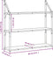 vidaXL - Wandrek - 3-laags - 80x21x78,5 - cm - bewerkt - hout - sonoma - eikenkleurig