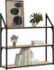 vidaXL - Wandrek - 3-laags - 80x21x78,5 - cm - bewerkt - hout - sonoma - eikenkleurig