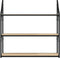 vidaXL - Wandrek - 3-laags - 80x21x78,5 - cm - bewerkt - hout - sonoma - eikenkleurig