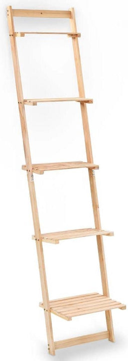 vidaXL - Wandrek - ladder - 41,5x30x176 - cm - cederhout