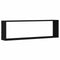 vidaXL - Wandrekken - Kubusvormig - 2 - st - 100x15x30 - cm - spaanplaat - zwart