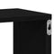 vidaXL - Wandrekken - Kubusvormige - 4 - st - 100x15x30 - cm - spaanplaat - zwart