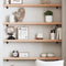 vidaXL - Wandschap - 100x10x4 - cm - onbehandeld - massief - eikenhout