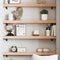 vidaXL - Wandschap - 100x10x6 - cm - onbehandeld - massief - eikenhout