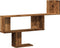 vidaXL - Wandschap - 100x15x70 - cm - bewerkt - hout - oud - houtkleurig