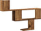 vidaXL - Wandschap - 100x15x70 - cm - bewerkt - hout - oud - houtkleurig