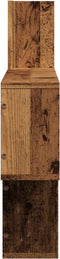 vidaXL - Wandschap - 100x15x70 - cm - bewerkt - hout - oud - houtkleurig