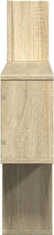 vidaXL - Wandschap - 100x15x70 - cm - bewerkt - hout - sonoma - eikenkleurig