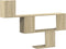 vidaXL - Wandschap - 100x15x70 - cm - bewerkt - hout - sonoma - eikenkleurig