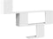 vidaXL - Wandschap - 100x15x70 - cm - bewerkt - hout - wit