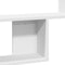 vidaXL - Wandschap - 100x15x70 - cm - bewerkt - hout - wit