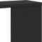 vidaXL - Wandschap - 100x15x70 - cm - bewerkt - hout - zwart