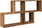 vidaXL - Wandschap - 100x18x53 - cm - bewerkt - hout - oud - houtkleurig