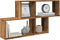 vidaXL - Wandschap - 100x18x53 - cm - bewerkt - hout - oud - houtkleurig