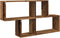 vidaXL - Wandschap - 100x18x53 - cm - bewerkt - hout - oud - houtkleurig