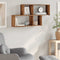 vidaXL - Wandschap - 100x18x53 - cm - bewerkt - hout - oud - houtkleurig