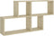 vidaXL - Wandschap - 100x18x53 - cm - bewerkt - hout - sonoma - eikenkleurig