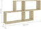 vidaXL - Wandschap - 100x18x53 - cm - bewerkt - hout - sonoma - eikenkleurig