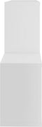 vidaXL - Wandschap - 100x18x53 - cm - bewerkt - hout - wit