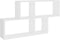 vidaXL - Wandschap - 100x18x53 - cm - bewerkt - hout - wit