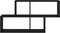 vidaXL - Wandschap - 100x18x53 - cm - bewerkt - hout - zwart