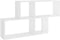 vidaXL - Wandschap - 100x18x53 - cm - spaanplaat - hoogglans - wit