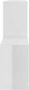 vidaXL - Wandschap - 100x18x53 - cm - spaanplaat - hoogglans - wit