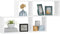 vidaXL - Wandschap - 100x18x53 - cm - spaanplaat - hoogglans - wit