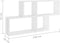 vidaXL - Wandschap - 100x18x53 - cm - spaanplaat - hoogglans - wit