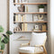 vidaXL - Wandschap - 100x20x2,5 - cm - massief - beukenhout
