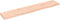 vidaXL - Wandschap - 100x20x2 - cm - onbehandeld - massief - eikenhout