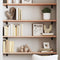 vidaXL - Wandschap - 100x20x2 - cm - onbehandeld - massief - eikenhout