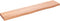 vidaXL - Wandschap - 100x20x4 - cm - behandeld - massief - eikenhout - lichtbruin