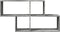 vidaXL - Wandschap - 100x20x53 - cm - bewerkt - hout - betongrijs