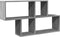 vidaXL - Wandschap - 100x20x53 - cm - bewerkt - hout - grijs - sonoma - eikenkleurig