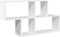 vidaXL - Wandschap - 100x20x53 - cm - bewerkt - hout - wit