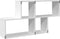 vidaXL - Wandschap - 100x20x53 - cm - bewerkt - hout - wit
