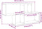 vidaXL - Wandschap - 100x20x53 - cm - bewerkt - hout - wit