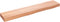 vidaXL - Wandschap - 100x20x6 - cm - behandeld - massief - eikenhout - lichtbruin
