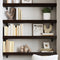 vidaXL - Wandschap - 100x20x6 - cm - behandeld - massief - eikenhout - donkerbruin