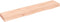 vidaXL - Wandschap - 100x20x6 - cm - onbehandeld - massief - eikenhout
