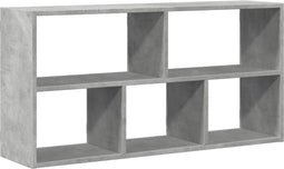 vidaXL - Wandschap - 100x25x50 - cm - bewerkt - hout - betongrijs
