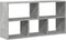 vidaXL - Wandschap - 100x25x50 - cm - bewerkt - hout - betongrijs